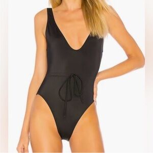 SOLID & STRIPED Black One Piece Swimsuit